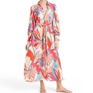 Alexis x Target Maxi Printed Shirt Dress
